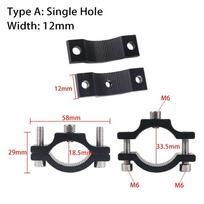 1 vnt. elektrinio dviračio telefono priekinio žibinto laikiklis, daugiafunkcinis spaustukas 18,5-33,5 mm priekinei šakei Single Hole 12mm