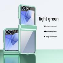 Samsung Z Flip6 Electroplated Full Coverage Drop-proof Case with Integrated Hinge Film Z Flip3 without Film šviesiai žalios spalvos