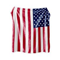 Amerikos vėliavos flanelės pliušinis pledas Žvaigždės ir pledas Minkštas patriotinis pledas JAV dryžiai XXL blue