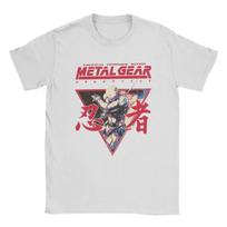 Novelty Game Metal Gear Solid Option C T-Shirt for Men Round Collar T Shi XL