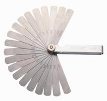 Sata tarpų matuoklis su 32 lapeliais, 0.02-1.00 mm