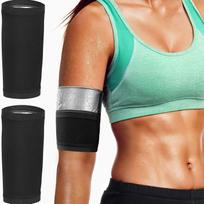 1Pair Arm Slimming ShaperS Compression Wrap Sport Sauna Sweat Bands for Weight Loss Women Workout Fitness Arm Trimmer Strap M/L
