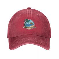 Bitcoin Beach El Zonte El Salvador Baseball Cap Unisexs big size hat Golf Hat Military Cap Unisex New Hat Sun Hats For Women Unisexs