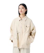 Sulfur Dyed Fade Painted Coverall Outer Jacket ECRU M [Snow Peak] JK-26SU008 Men's Women's