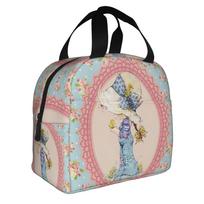 Cartoon S-Sarahs K-Kays Kawaii Girl Resuable Lunch Box for Women Leakproof  Cooler Thermal Food Insulated Lunch Bag Office Work One Size