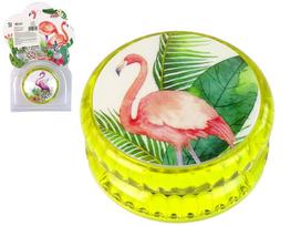 Flamingo tematikos geltonas jojo