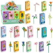 Gėlių konstruktorius „Flower Building Blocks“ – 56–245 detalių