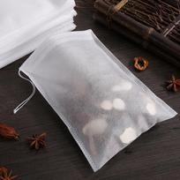 100 vnt. vienkartiniai arbatos maišeliai Filtravimo maišeliai arbatos užpilui su virvele Heal Seal Maisto klasės neaustinių audinių prieskonių filtrai arbatos maišeliai 6X8CM