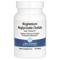 Lake Avenue Nutrition, magnio bisglicinato chelatas, gamintojas TRAACS®, 200 mg, 60 tablečių (100 mg vienoje tabletėje)