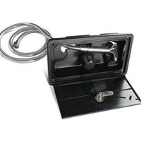 Caravan RV Shower Box with Lock Hot Cold Adjustable RV External Shower Box Single Knob Boat Marine Camper Caravan Accessories juoda