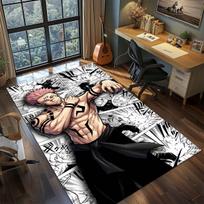 Jujutsu Kaisen Anime Rug Carpet Large Area Rug Non Slip Washable Floor Mat Gamer Room Bedroom Home Decor -QJY 60x90cm