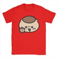 Chiikawas kurimanju T Shirt for Men Pure Cotton Awesome TShirt Crew Neck  Tees Short Sleeve Clothing Plus Size S