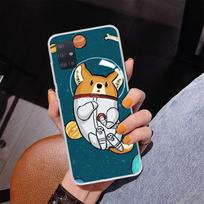 Cartoon Corgi Cute Dog Phone Case For Samsung Galaxy A52 A32 A22 A12 A51 A31 A50S A30S A20S A10S Note 20 Ultra 10 Plus S10 A72 A Samsung A12 5G