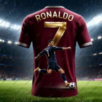 Dry Quickly Football Jersey Tee Men Kid Male Top Street Boy Sports Graffiti Cristiano Ronaldo 7 Gift Top Soccer Casual  T Shirt S