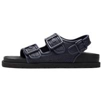 Birkenstock Open-Toe Flat Beach Sandals Unisex Sandals Navy-Blue 1028692 37