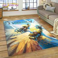 Herojai: Jėga ir Magija Retro Žaidimai Kilimas Kilimas Miegamojo Svetainės Namų Sofos Dekoravimas, Vaikų Žaidimų Didelis Dekoras Grindų Kilimėlis 40x60cm( 15x23in )
