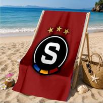 Star Soccer Emblem Printed Microfiber Beach Towel, Soft And Absorbent, Quick-Dry, Ideal for Summer Travel, Beach Essential, Swimming Pool 70cmx140cm(27x55inch)