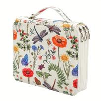 Large Capacity Marker Storage Bag Fabric Drawing Brush Pencil Bag New Colored Pencil Pouch  Gifts style 1