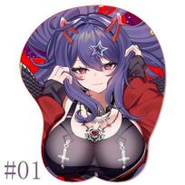 Sexy Akuma Nihmune OPPAI Mouse Pad Mousepad Anime Waifu Cups Season 6 Numi Silicone 3D Wrist Rest MousePad Sexy Hentai Mouse Mat