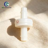 1/4  PVDF Barb Fitting Check Valve Resistant to Strong Acids Alkalis Ozone and Oxidants Anti-aging Non-brittle Diaphragm Design PVDF