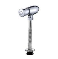 Water Saving Eco-Friendly Chrome Brass Urinal Flush Valve Single Flush 25-80 psi Hand Press Time Delayed Wall-Mounted Manual