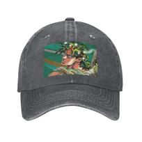 Jojo Bizarre Adventure Joseph Joestar Anime Denim Cap Casual Baseball Caps Adjustable Hat Summer Unisex Baseball Hats One Size