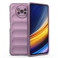 For Xiaomi Poco X3 NFC Case Xiaomi Poco X3 X4 X5 Pro 5G X3 NFC Cover Skin-Friendy Shockproof Silicon TPU Phone Cover Poco X3 NFC Poco X3 NFC violetinė