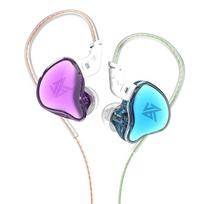 KZ-EDC Ear-in-line Laidinės HIFI stebėjimo ausinės, didelė nominalioji vertė, sunkus žemųjų dažnių garsiakalbis žaidimas Mobilusis telefonas Kompiuteris microphone violetinė/mėlyna