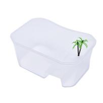 Roplių Vivarium Dėžutė vėžliui maitinti Dėžutė su kepimo platforma balta
