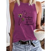 Loose Lady's Top with Dandelion Pattern and Elegant Style S tamsiai raudona spalva