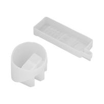 Mobile Phone Resin Mold Cute Mobile Phone Shape Epoxy Resin Silicone Mold with Base for DIY white
