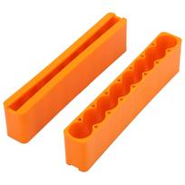 2PCS Industrial Plastic Adjustable 18650 Battery Pack Spot Welding Fixing Clamp (8 Section)