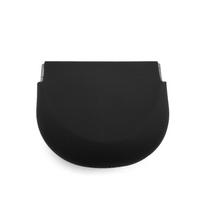 Plonas silikoninis laikiklio dėklas Protezų dėklas Sandarus breketų dėžutė Burnos apsaugos konteineris Dirbtinių dantų laikiklis Burnos higienos reikmenys 1 piece Black