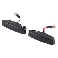 2Pcs Side Marker Fender LED Dynamic Turn Signal Indicator Light Smoked Lens 3000K Fit for 5ER E39 1995‑2003