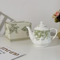 Pastoral lily of the valley teapot birthday newlywed girlfriend gift souvenir girls afternoon tea set tea cup 1L