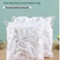 100-Pack Food-Grade Cling Film Sleeve Bags: Odor-Resistant, Stretchable, Tear-Free, Kitchen Essential for Leftovers.