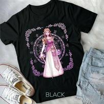 Nintendo Zelda Pink Ornate Border Portrait New Unisex Unisex T-Shirt L