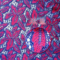 Water-soluble lace full accessories, milk silk two-color embroidery fabric, three-dimensional hollow embroidery cloth, heavy industry yarn-dyed