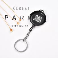 PUBG Keychain Game Accessories 3 Helmet Frying Pan Gift Car Key Business Gift One Size juoda