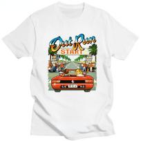 Japan Arcade Racing Video Game Out Run T Shirt Men Vintage 80s Console Gaming Tops OutRun Tshirt Casual Oversized Tee S