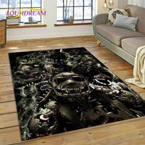 3D Horror Game FNAF-F Freddy Carpet Rug for Living Room Bedroom Home Sofa Decoration,Kids Play Area Rug Non-slip Floor Mat Gift 40x60cm( 15x23in )