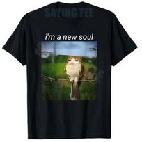 Funny Meowl Meme Cat Owl Meme Brainrot Gen Alpha Meme T-Shirt Y2k Ktty Gen Z Humour Graphic Outfit Novelty Saying Tees Fashion S juoda