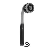Electric Body Brush Body Scrubber 4 in 1 IPX6 Water Proof   Handle Power Bath Scrubber 2 Speeds for Cleansing Exfoliating Massaging gray