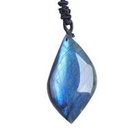 Geometric Shape Crystal Labradorite Pendent Raw Stone Polishing Natural Training Stone  Birthday S