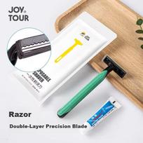JOYTOUR Disposable Razor Shaver Hotel Toiletries, Compact Portable Individually Wrapped - 10 Sets