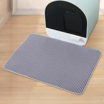 Double Cellular EVA Cat Litter Mat Washable & Foldable Pet Foot Toilet Mat With Control Feature for Cat Litter Box Accessories (as the picture,45cm*60cm)