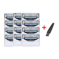 12Pcs Men's Safety Razor Blades 3 Layers Shaving Care Classical Stainless Steel Smooth Shaving Manual Shaver replacement Head
