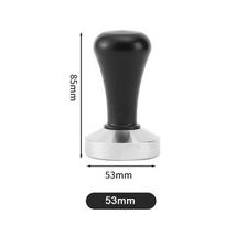Kavos miltelių presas 51/53/58 mm Aukštos kokybės medinė rankena su nerūdijančio plieno pagrindu koncentruotam espreso. Patvarus virtuvės black