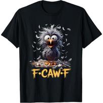 Animacinis humoras marškinėliai F caw F M