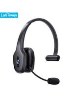 Bluetooth V5.3 Headset Wireless Truck Driver Headphones Office Headset Hands-free Call Headset with Mic for Call Center Office juoda